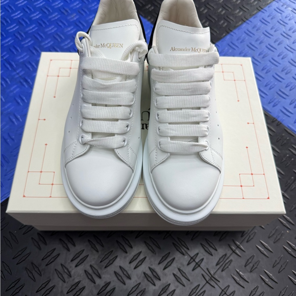 Alexander McQueen Classic White Leather Sneakers